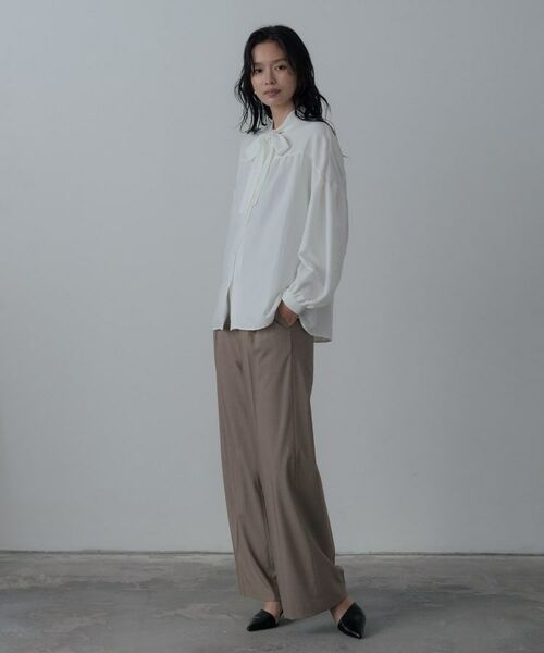 GALLEST / ギャレスト シャツ・ブラウス | ピーチタッチボウタイブラウス | 詳細11