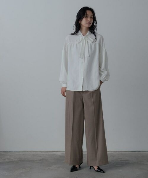 GALLEST / ギャレスト シャツ・ブラウス | ピーチタッチボウタイブラウス | 詳細12
