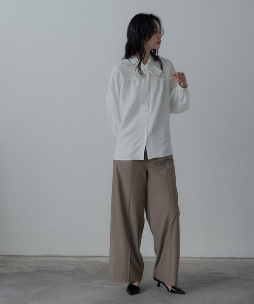 GALLEST / ギャレスト シャツ・ブラウス | ピーチタッチボウタイブラウス | 詳細13