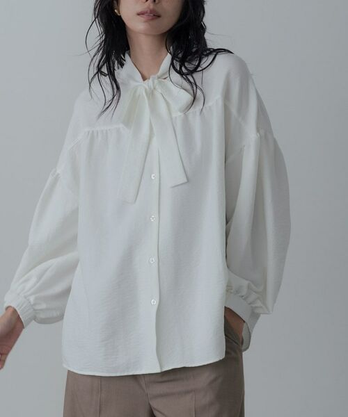 GALLEST / ギャレスト シャツ・ブラウス | ピーチタッチボウタイブラウス | 詳細16