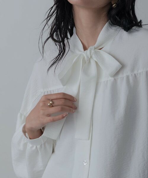 GALLEST / ギャレスト シャツ・ブラウス | ピーチタッチボウタイブラウス | 詳細20