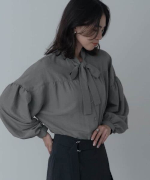 GALLEST / ギャレスト シャツ・ブラウス | ピーチタッチボウタイブラウス | 詳細5