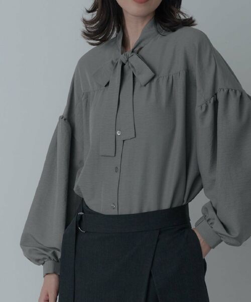 GALLEST / ギャレスト シャツ・ブラウス | ピーチタッチボウタイブラウス | 詳細7