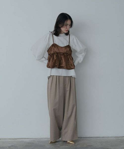 GALLEST / ギャレスト シャツ・ブラウス | 【一部店舗限定】サテンビスチェキャミソール | 詳細1