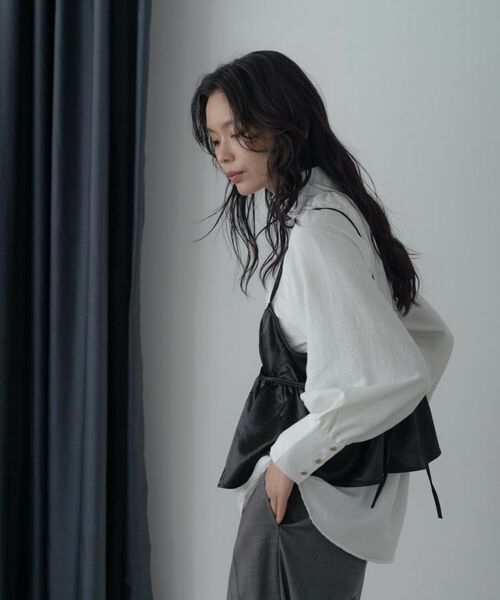 GALLEST / ギャレスト シャツ・ブラウス | 【一部店舗限定】サテンビスチェキャミソール | 詳細10