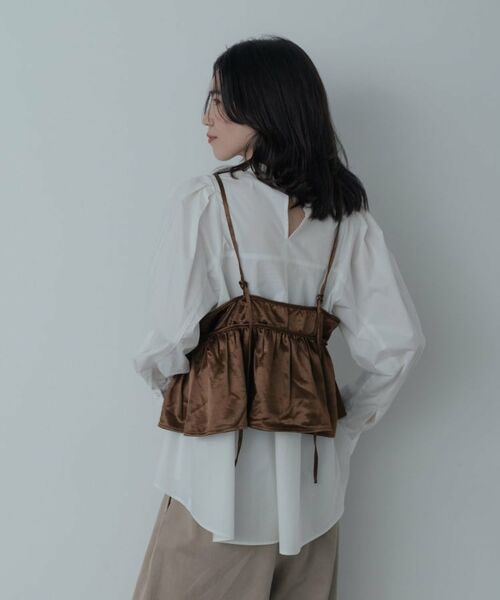 GALLEST / ギャレスト シャツ・ブラウス | 【一部店舗限定】サテンビスチェキャミソール | 詳細4