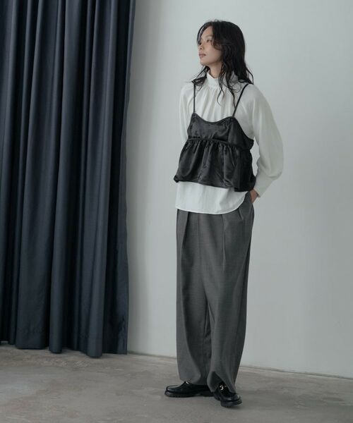 GALLEST / ギャレスト シャツ・ブラウス | 【一部店舗限定】サテンビスチェキャミソール | 詳細8