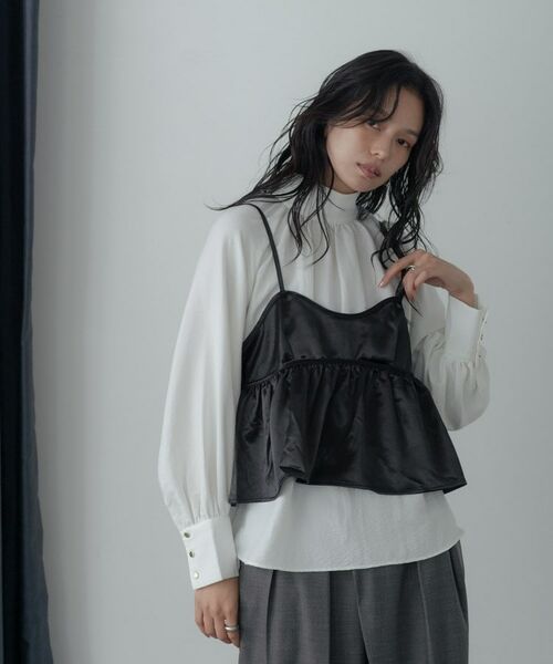 GALLEST / ギャレスト シャツ・ブラウス | 【一部店舗限定】サテンビスチェキャミソール | 詳細9