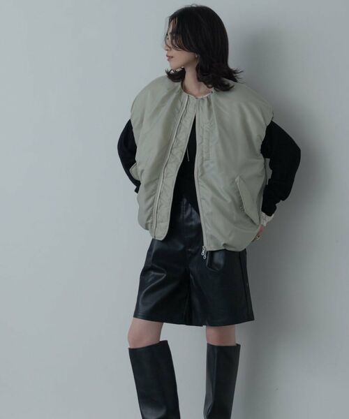 GALLEST / ギャレスト レザーブルゾン・ジャケット | MA－1ジレブルゾン | 詳細12