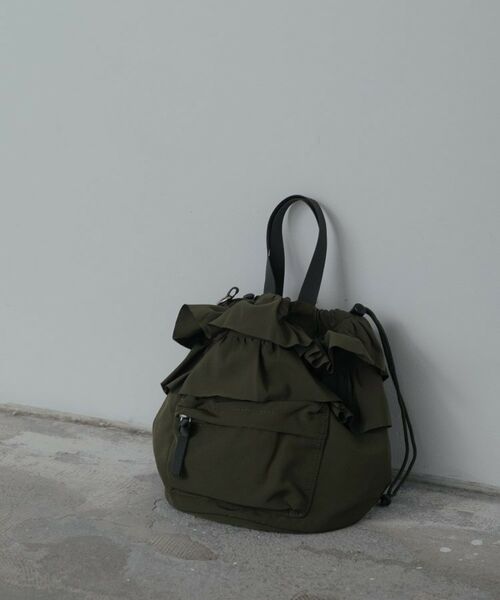 GALLEST / ギャレスト ショルダーバッグ | フリルドロストショルダーバッグ(カーキ(029))