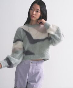 GALLEST / ギャレスト ニット・セーター | インターシャシャギーニット