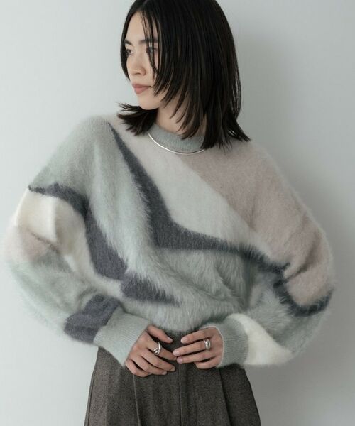 GALLEST / ギャレスト ニット・セーター | インターシャシャギーニット | 詳細4