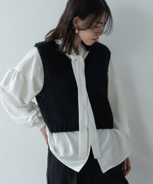 GALLEST / ギャレスト ニット・セーター | ロービングVネックニットベスト | 詳細13