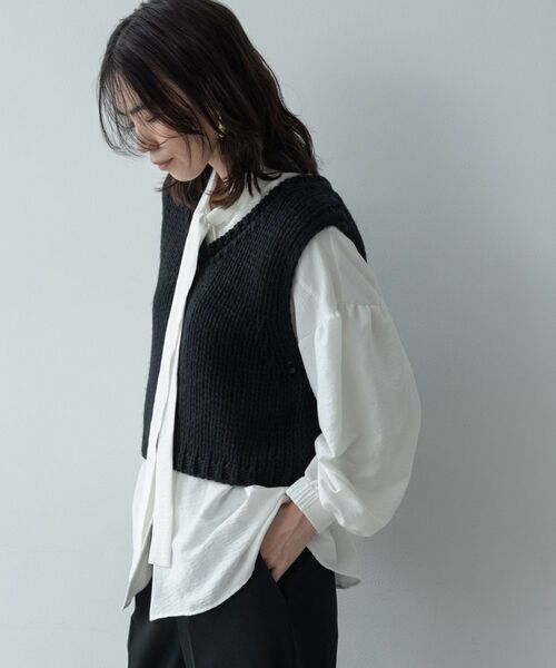 GALLEST / ギャレスト ニット・セーター | ロービングVネックニットベスト | 詳細15