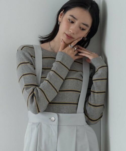 GALLEST / ギャレスト ニット・セーター | バックオープンボーダーリブニット | 詳細19