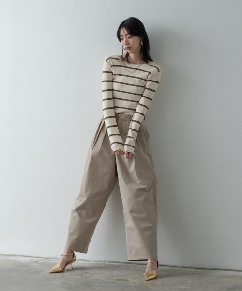 GALLEST / ギャレスト ニット・セーター | バックオープンボーダーリブニット | 詳細2