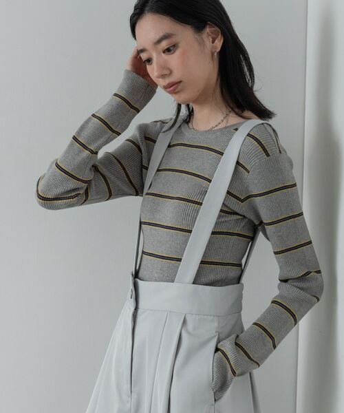 GALLEST / ギャレスト ニット・セーター | バックオープンボーダーリブニット | 詳細20