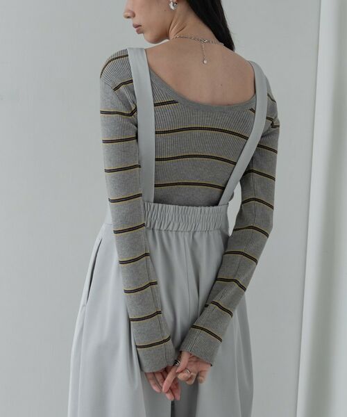 GALLEST / ギャレスト ニット・セーター | バックオープンボーダーリブニット | 詳細21