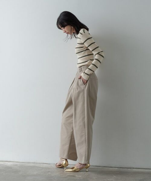 GALLEST / ギャレスト ニット・セーター | バックオープンボーダーリブニット | 詳細3