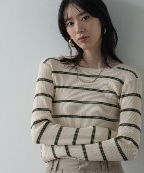 GALLEST / ギャレスト ニット・セーター | バックオープンボーダーリブニット | 詳細5