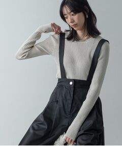 GALLEST / ギャレスト ニット・セーター | リブプレーティングクルーネックニット