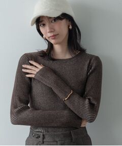 GALLEST / ギャレスト ニット・セーター | リブプレーティングクルーネックニット