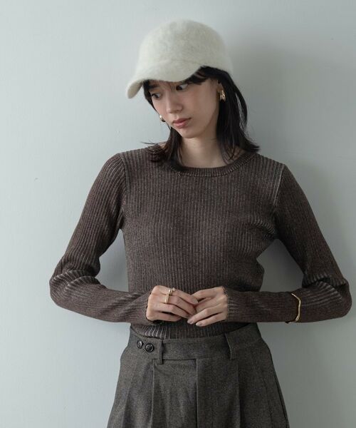 GALLEST / ギャレスト ニット・セーター | リブプレーティングクルーネックニット | 詳細16