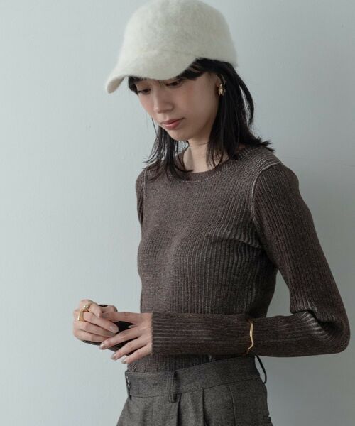 GALLEST / ギャレスト ニット・セーター | リブプレーティングクルーネックニット | 詳細17