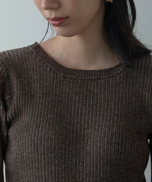 GALLEST / ギャレスト ニット・セーター | リブプレーティングクルーネックニット | 詳細20
