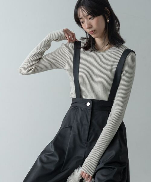 GALLEST / ギャレスト ニット・セーター | リブプレーティングクルーネックニット | 詳細22