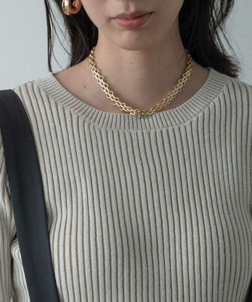 GALLEST / ギャレスト ニット・セーター | リブプレーティングクルーネックニット | 詳細25
