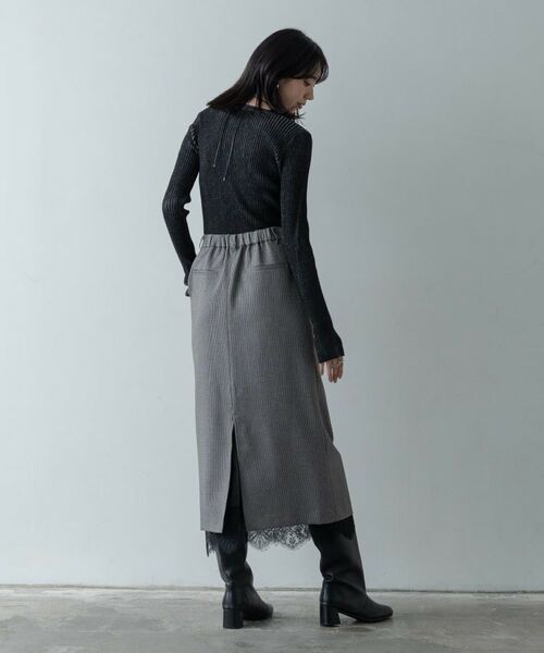 GALLEST / ギャレスト ニット・セーター | リブプレーティングクルーネックニット | 詳細3