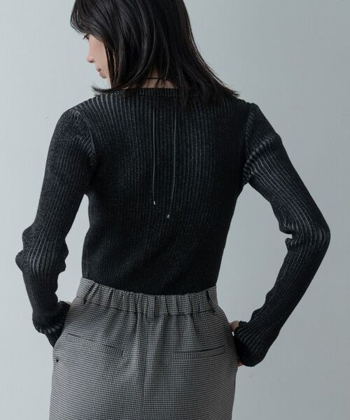 GALLEST / ギャレスト ニット・セーター | リブプレーティングクルーネックニット | 詳細6