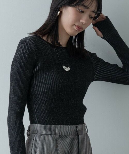 GALLEST / ギャレスト ニット・セーター | リブプレーティングクルーネックニット | 詳細7