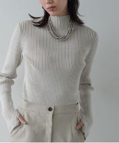 GALLEST / ギャレスト ニット・セーター | リブプレーティングハイネックニット