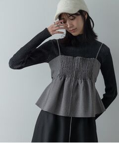 GALLEST / ギャレスト ニット・セーター | リブプレーティングハイネックニット