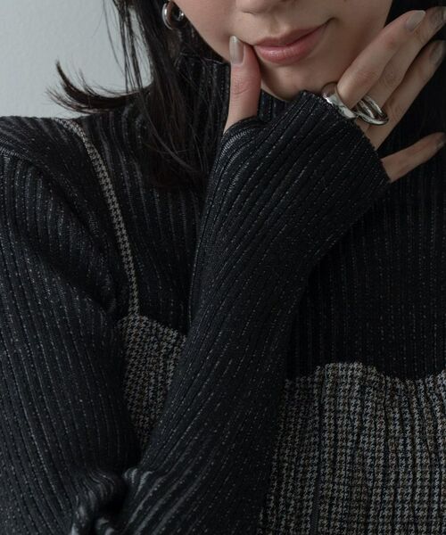 GALLEST / ギャレスト ニット・セーター | リブプレーティングハイネックニット | 詳細17