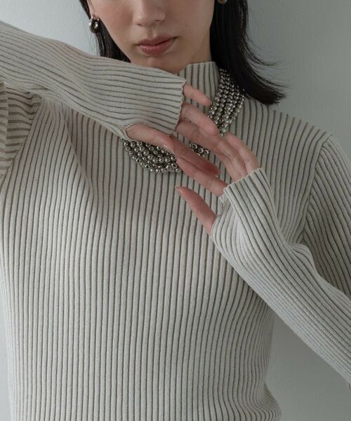 GALLEST / ギャレスト ニット・セーター | リブプレーティングハイネックニット | 詳細24