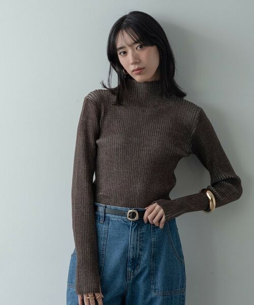 GALLEST / ギャレスト ニット・セーター | リブプレーティングハイネックニット | 詳細4