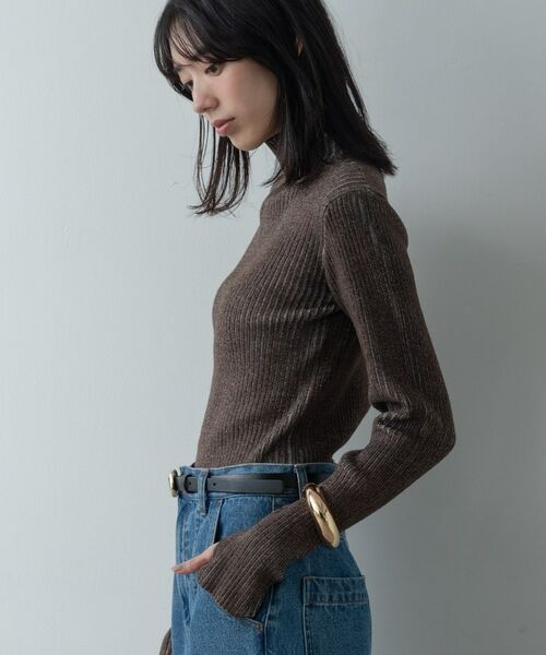 GALLEST / ギャレスト ニット・セーター | リブプレーティングハイネックニット | 詳細5