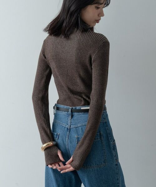 GALLEST / ギャレスト ニット・セーター | リブプレーティングハイネックニット | 詳細6