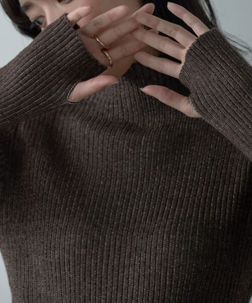 GALLEST / ギャレスト ニット・セーター | リブプレーティングハイネックニット | 詳細9