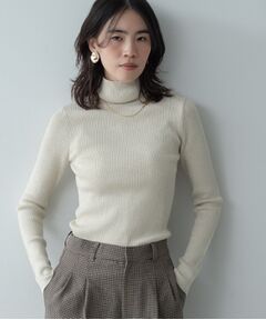 GALLEST / ギャレスト ニット・セーター | ラメリブタートルニット