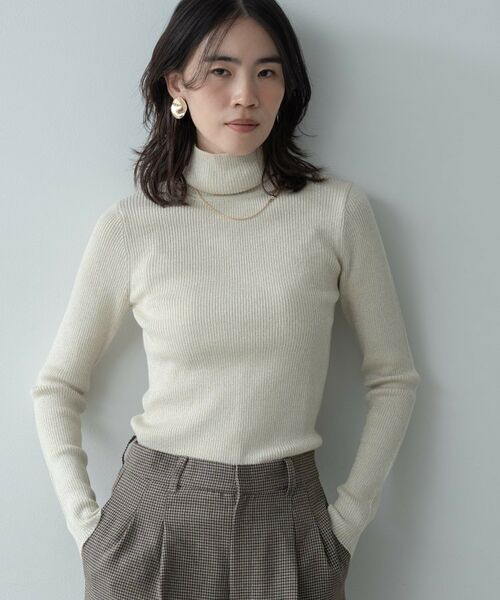 GALLEST / ギャレスト ニット・セーター | ラメリブタートルニット | 詳細24