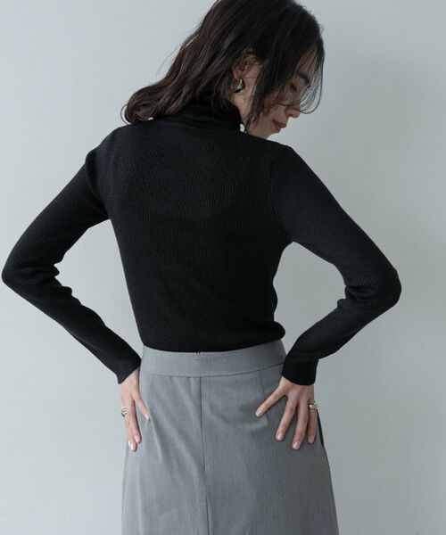 GALLEST / ギャレスト ニット・セーター | ラメリブタートルニット | 詳細6
