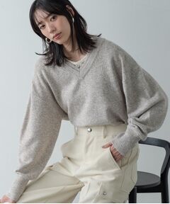 GALLEST / ギャレスト ニット・セーター | レイヤーネックメランジラメニット