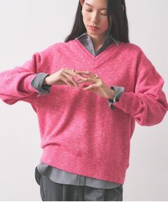 GALLEST / ギャレスト ニット・セーター | レイヤーネックメランジラメニット