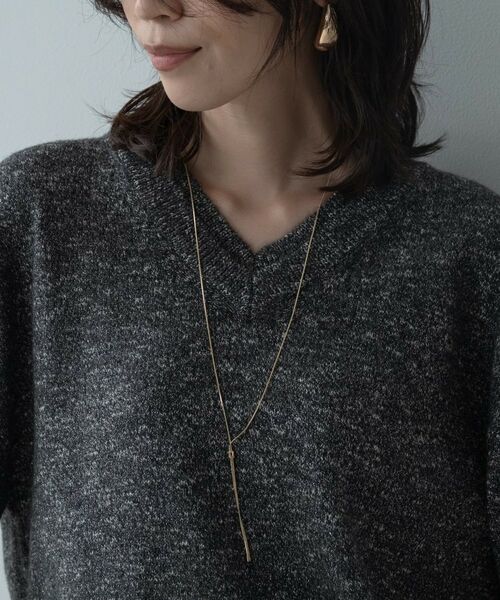 GALLEST / ギャレスト ニット・セーター | レイヤーネックメランジラメニット | 詳細10