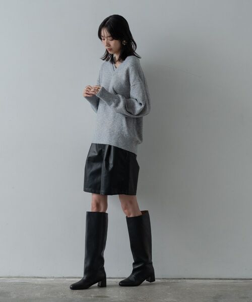 GALLEST / ギャレスト ニット・セーター | レイヤーネックメランジラメニット | 詳細13
