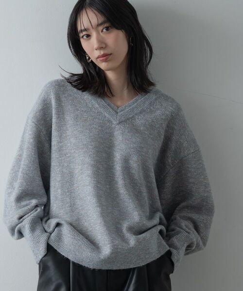 GALLEST / ギャレスト ニット・セーター | レイヤーネックメランジラメニット | 詳細14